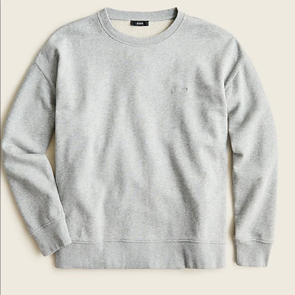 NWT J CREW UNIVERSITY TERRY LOGO SWEATSHIRT SOLDOUT!!